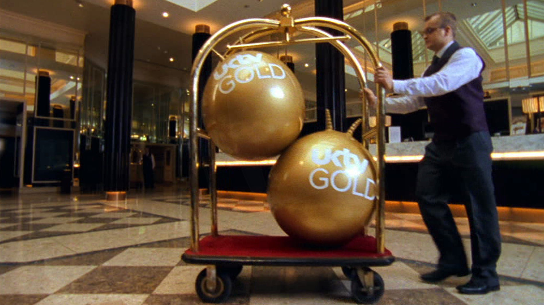 UKTV Gold break bumper Spacehopper/Hotel (2007) Rewind