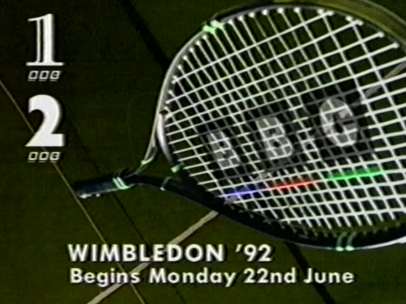 BBC programme promotion for Wimbledon 92 (1992) Rewind